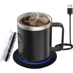 Tasse chauffante � alimentation usb mug � caf� auto - chauffant pour bureau ensemble de r�chauffeur avec ...