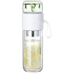 Tasse infuseur � th� - blanc - 320ml - verre borosilicate - anti - br�lure - filtres en acier inoxydable ...