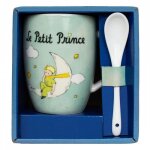 Tasse mug et cuill�re enesco le petit prince (lune)