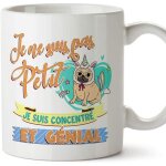 Tasse - mug drle - je ne suis pas petit je suis concentr et gnial - cadeau rigolo avec des messages ...