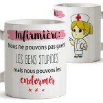 Tasse mug - nous ne pouvons pas gurir les gens stupides mais nous pouvons les endormir - cadeau pour ...