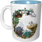 Tasse - studio ghibli - 330 ml - porcelaine - couleur blanche - compatible lave - vaisselle