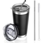 Tasse thermos - zgeer - mod�le noir - acier inoxydable 18 / 8 - double paroi - 580 ml