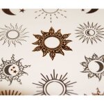 Tatouages temporaires - soleil & lune - dorures