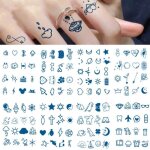 Tatouages temporairestatouage temporaire minimalistes de petite taille8 feuilles tatouages phmresaux ...
