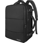 Taygeer sac � dos de voyage 35l avec port usb bagage cabine avion sac ordinateur 156 pouces l�ger noir ...