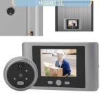 Tbest cam�ra judas visionneuse de porte num�rique pir motion detection puphole camera pour home moto ...