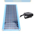 Tbest chauffage solaire pour poulailler chauffage solaire portable 30 w pour poulailler avec quincaillerie ...