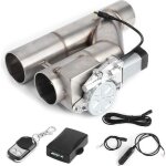 Tbest �chappement � double soupape 2. 5in 63mm double valve de contr�le d�chappement tuyau �lectrique ...