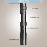 Tbest monoculaire portable � haut niveau de lumi�re t�lescope monoculaire 10 - 300x40 mm avec support ...