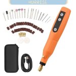 Tbest outil rotatif portable geevorks ensemble doutils rotatifs portables mini meuleuse sans fil perceuse ...