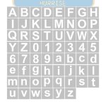 Tbest pochoirs � lettres 36pcs 5 inch letter and number stencils reusable washable alphabet stencils ...