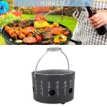 Tbest po�le � charbon de bois portable po�le � barbecue multifonctionnel en aluminium et acier inoxydable ...