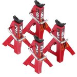 Accessoires rc - tbest - cric jack stand - mtal - 6 tonnes - 3 tonnes - rglable