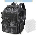 Tbest sac de p�che lixada ? sac � dos de p�che �tanche sac de rangement de mat�riel de p�che avec 4 plateaux ...