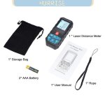 Tbest t�l�m�tre laser ruban de mesure de distance lcd de haute pr�cision pour la construction multicolore ...