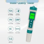 Tbest testeur de qualit� de leau 8 en 1 testeur num�rique multifonctionnel de qualit� de piscine ustensiles ...