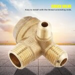 Clapet anti - retour - tbest - 90 degrés - laiton - 20 * 14 * 10 mm - filetage mâle Clapet anti - retour - tbest - 90 degrés - laiton - 20 * 14 * 10 mm - filetage mâle