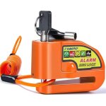 Tchipie bloc disque alarme antivol moto bloque disque scooter lock alarme antivol v�lo - - cadenas orange ...