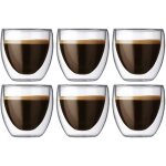 Td coffret de 6 tasse  caf - expresso - espresso en verre - 80ml set - tasses  caf double paroi ...