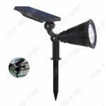 Td lampe solaire jardin eclairage exterieur ip65 250lm 90 projecteur spot led lampe pour jardin terrasse ...