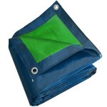 Tecplast b�che bois 2x3 m sr150bo bleue et verte - haute qualit� - b�che de protection imperm�able pour ...