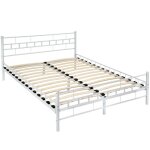 Tectake lit design moderne avec sommier