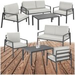 Salon de jardin - tectake - salon détente bas d'extérieur göteborg pour 4 personnes table avec motif ... Salon de jardin - tectake - salon détente bas d'extérieur göteborg pour 4 personnes table avec motif ...