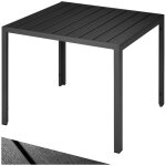 Table de jardin - tectake - table  manger d'extrieur maren aspect bois et rglable en hauteur 90 x ...