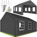 Barnum - tectake - tonnelle jasko 6 x 4 m systme  clic 4 lments latraux amovibles avec protection ...