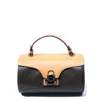 Ted lapidus fidelio - sac � main cuir marron tl08409mf