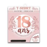 Tee shirt anniversaire - 73 - femme - 18 ans - blanc - humoristique Tee shirt anniversaire - 73 - femme - 18 ans - blanc - humoristique
