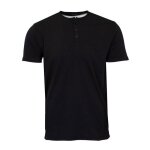 Tee shirt col tunisien avec boutons homme pierre cardin