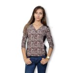 Tee shirt femme manche longue moderato - tee shirt femme taille unique multicolore