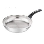 Tefai emotion po�le argent 28 cm inox garantie 10 ans base �paisse pour une diffusion de chaleur homog�nee3010 ...