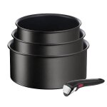 Tefal casseroles ingenio eco resist x3 16 - 18 - 20cm poign. amovible