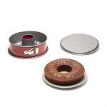 Tefal delibake acier rouge carbone moule  savarin  charnire 25 cm j1642614