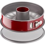 Tefal moule  savarin delibake en acier -  27 cm - rouge et gris - avec charnire