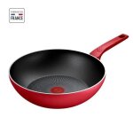 Tefal - pole wok - 28 cm - capacit 3. 7 l - rouge - daily expert