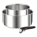 Tefal srie de 2 casseroles inox 16 / 20cm + poigne - l9739302