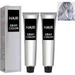 Teinture pour cheveux gris - cr�me de couleur unisexe - couleur parfaite et brillante