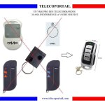Telecommande copieuse faac xt2 xt4 tml2 tml4 t2 t4 dl2 dl4 433mhz ou 868mhz - telecommande multifrequence ...