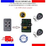Telecommande diagral - kit radio 100% compatible - telecommande portail diagral diag 43 ou 44 mcx