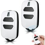 T�l�commande portail 43392 mhz compatible gti2 / 4 gt2 / 4 mio tr2 / 4 mio tr2n / 4n 2 canaux blanc lot ...