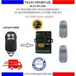 Telecommande portail like it lkfast4 new pour porte de garage pro 60 600 800 - kit radio compatible like ...