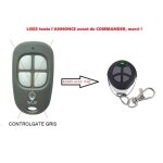 Telecommande de portail compatible - scs sentinel controlgate gris aam0049 3760074133376