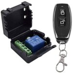 T�l�commande rf 433mhz dc12v 1ch 2�metteurs 2boutons + 1r�cepteur relais momentan� / bascule pour led ...