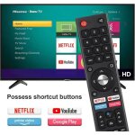 Tlcommande remplacer pour saba changhong uhd tv sa24s56a11 sa32s77a11 sa40s77a11 l32h7s l40h7s sa40s67a9 ...