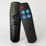 T�l�commande universelle senior - edilix - gros boutons - infrarouge - tuwonwa - noir - 6 boutons