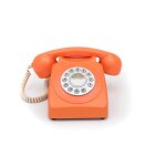 T�l�phone analogique gpo 746 push button gpo retro orange